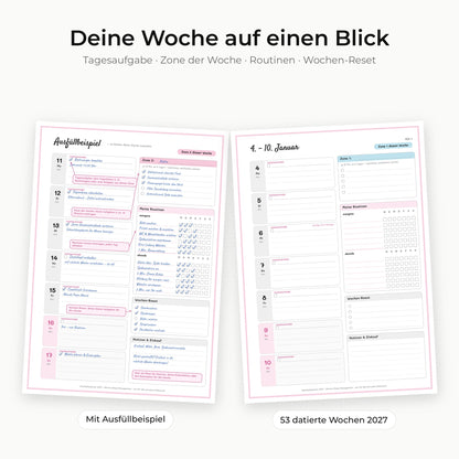 Haushaltsplaner 2027 – 100 Seiten | A4 PDF zum Ausdrucken