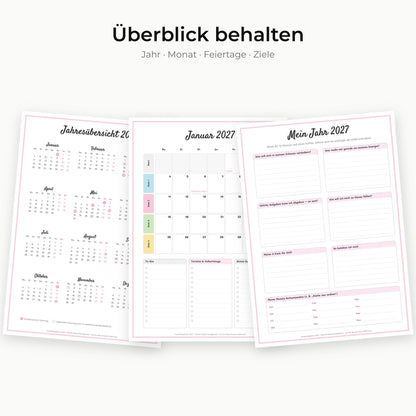 Haushaltsplaner 2027 – 100 Seiten | A4 PDF zum Ausdrucken